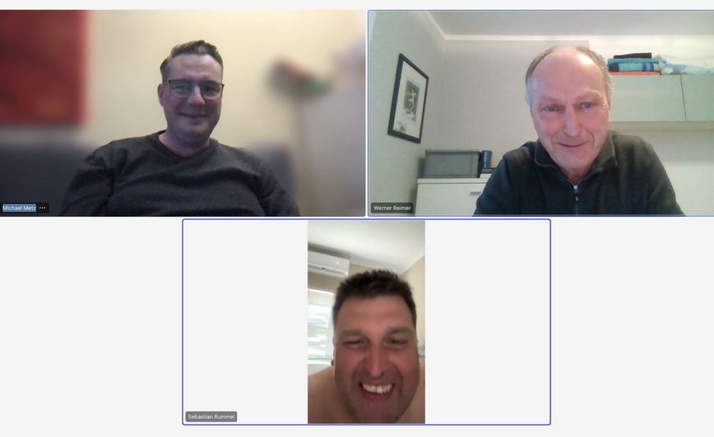 Vorstandssitzung über zwei Kontinente hinweg