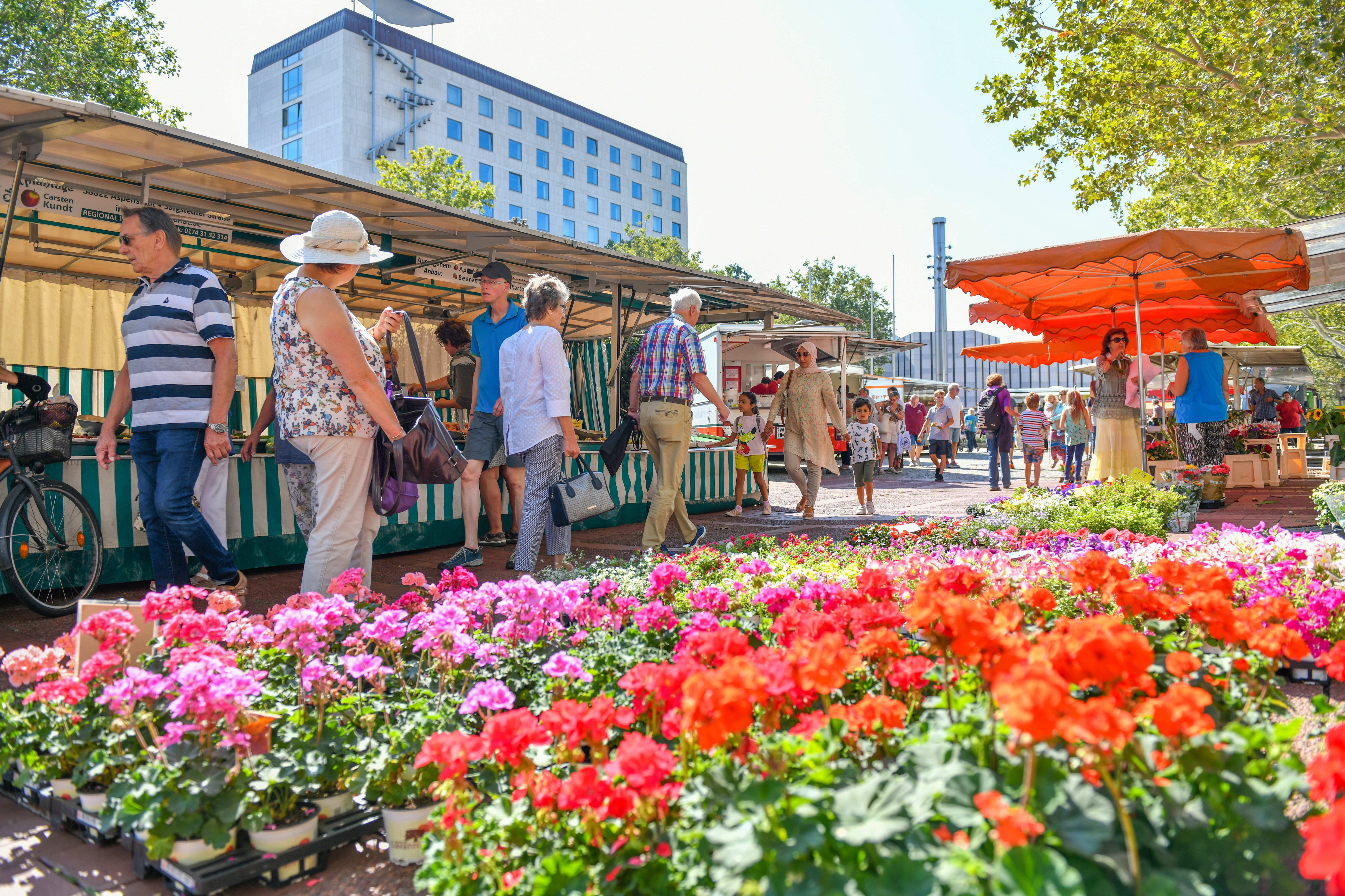 Markt in der Wolfsburger Innenstadt