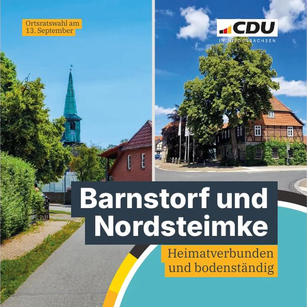 Titelseite des Ortsratsflyers für Barnstorf und Nordsteimke