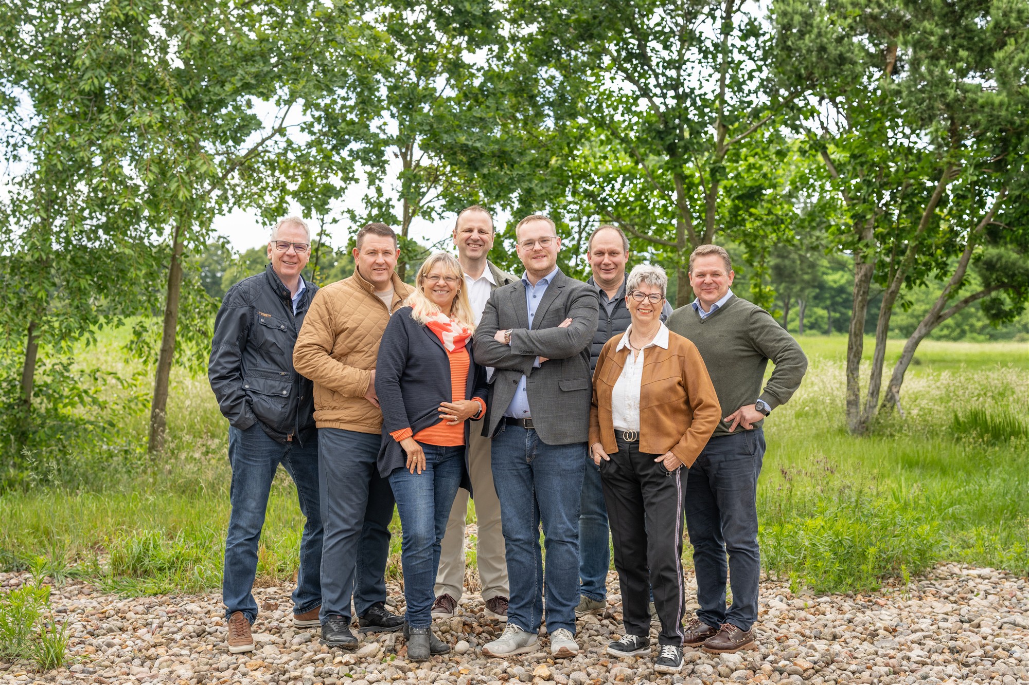 Gruppenbild des CDU-Teams für Brackstedt, Velstove und Warmenau