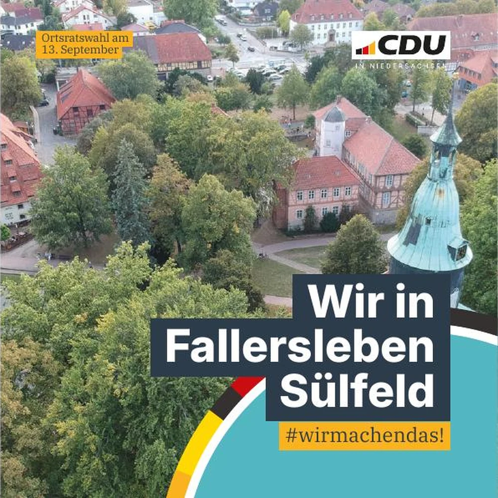 Titelseite des Ortsratsflyers für Fallersleben und Sülfeld