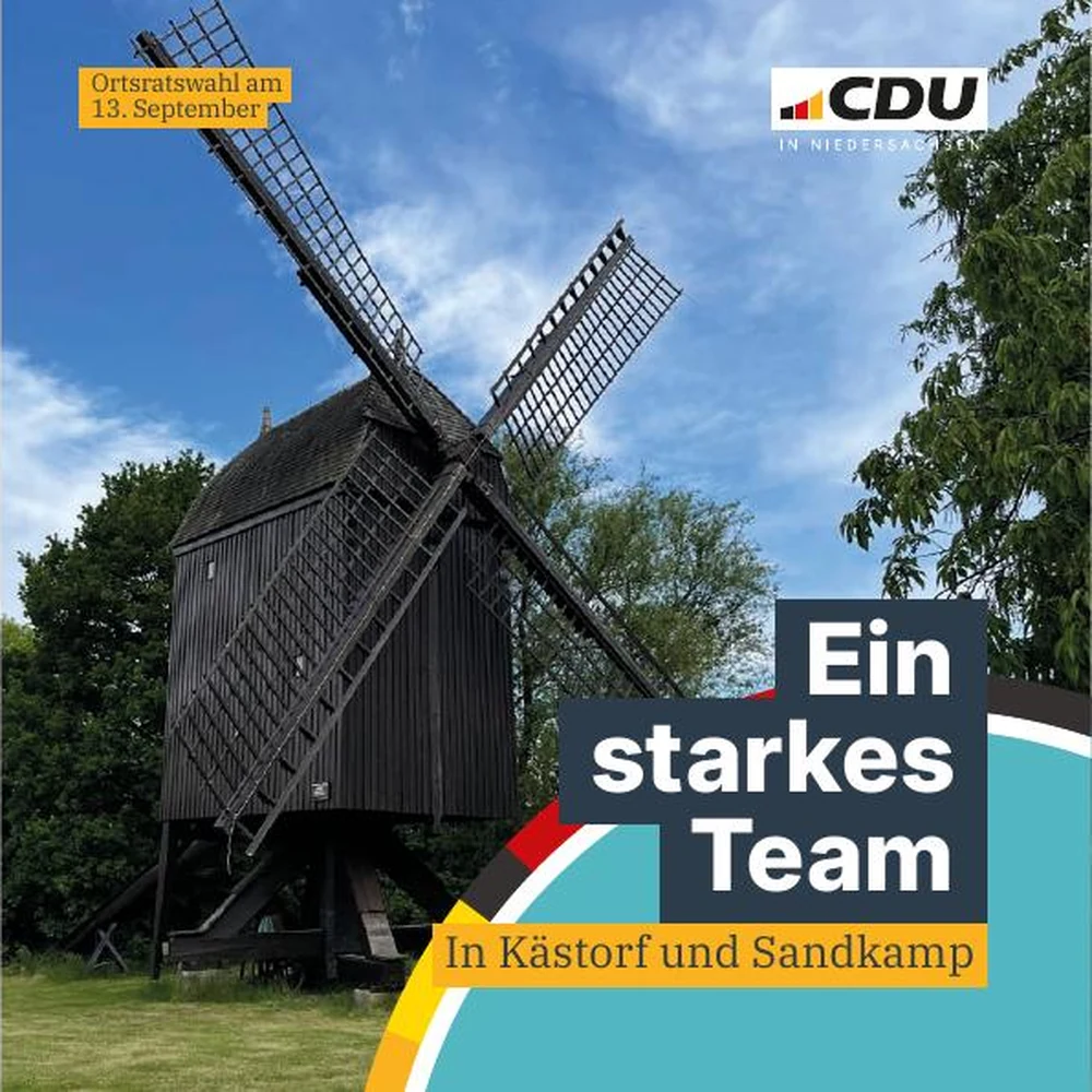 Titelseite des Ortsratsflyers für Kästorf und Sandkamp