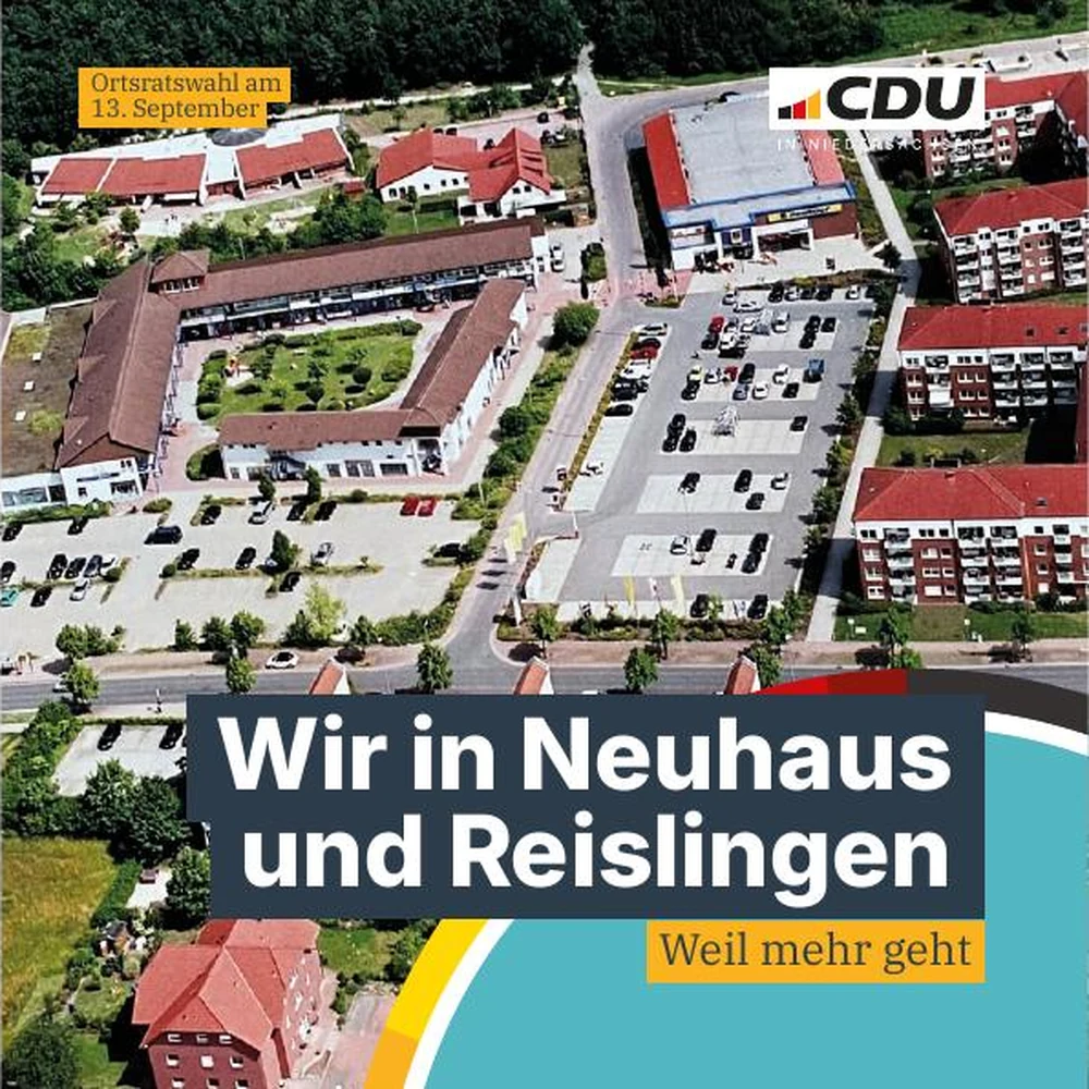 Titelseite des Ortsratsflyers für Neuhaus und Reislingen