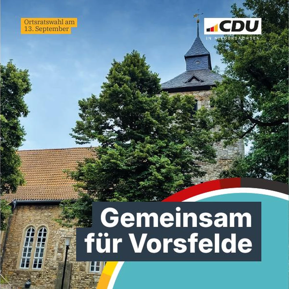 Titelseite des Ortsratsflyers für Vorsfelde