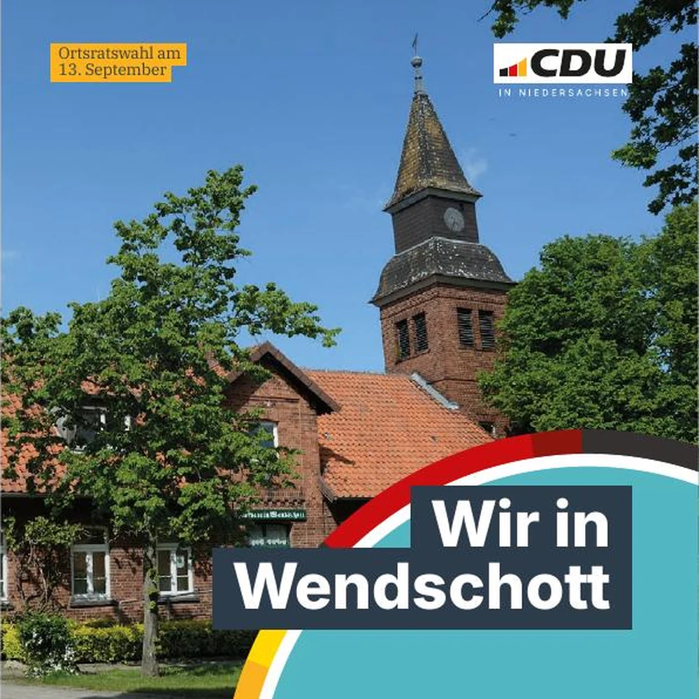 Titelseite des Ortsratsflyers für Wendschott