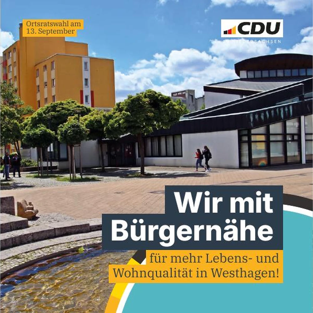 Titelseite des Ortsratsflyers für Westhagen